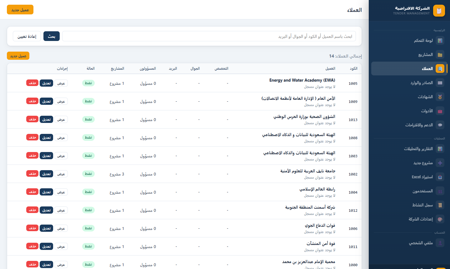 إدارة العملاء